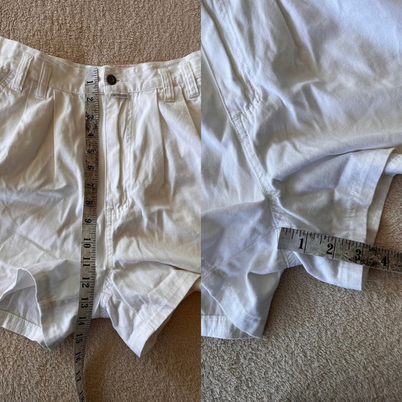 Vintage Eaton High Waisted White Pleated Shorts - Picture 11 of 11